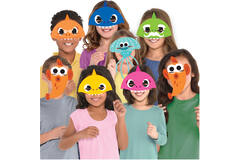 8 Masks Baby Shark Paper