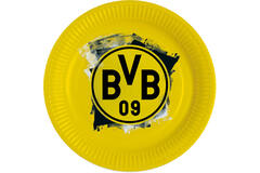 8 Plates BVB Dortmund Round Papier 23 cm