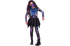 Child Costume  Skeleton Girl Age 3-4 Years