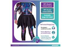 Child Costume  Skeleton Girl Age 3-4 Years