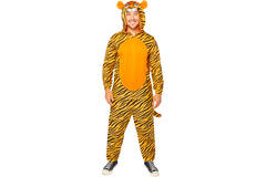 Adult Costume Tiger Onesie Size Plus