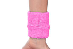 Costume Accessory 80's Headband with Sweatbands Pink 3 Pieces One Size