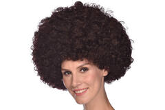 Costume Accessory Disco Afro Wig Brown One Size