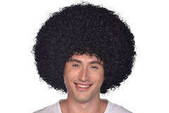 Costume Accessory Disco Afro Wig Black One Size