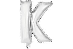 Mini Letter K Silver Foil Balloon N16 Packaged 36 cm x 27 cm