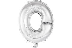Mini Letter O Silver Foil Balloon N16 Packaged 35 cm x 29 cm