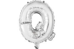 Mini Letter Q Silver Foil Balloon N16 Packaged 35 cm x 29 cm