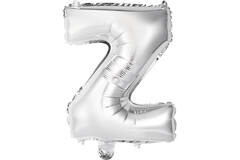 Mini Letter Z Silver Foil Balloon N16 Packaged 32 cm x 26 cm