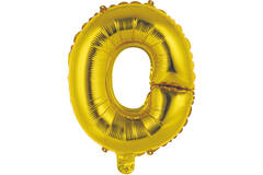 Mini Letter O Gold Foil Balloon N16 Packaged 35 cm x 29 cm
