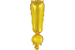 Mini Letter ! Gold Foil Balloon N16 Packaged 36 cm x 11 cm