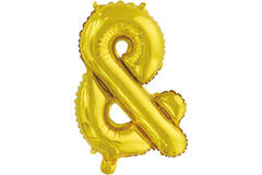 Mini Letter & Gold Foil Balloon N16 Packaged 38 cm x 26 cm