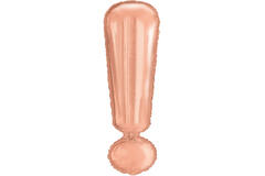 Large Letter ! Rose Gold Foil Balloon N34 Packaged 85 cm x 28 cm