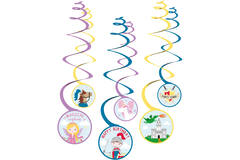 6 Swirl Decoration Princess & Knight