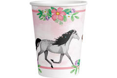 8 Cups Beautiful Horses Paper 250 ml