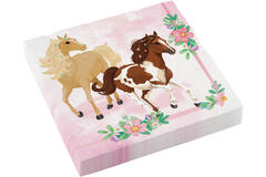 20 Napkins Beautiful Horses 33 x 33 cm