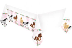 Tablecover Beautiful Horses Plastic 120 x 180 cm