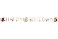 Letter Banner Beautiful Horses Paper 140 x 15 cm