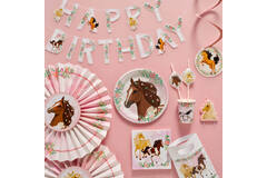 Letter Banner Beautiful Horses Paper 140 x 15 cm