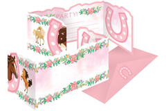 8 Invitations & Envelopes     Beautiful Horses