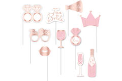 Photo Booth Kit Hen Party Paper 10 Parts