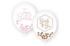 6 Latex Balloons Hen Party 2-Sided Print 27cm