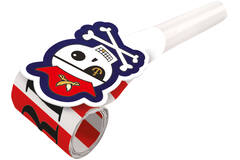 8 Blowouts Pirates Map Plastic / Paper 30 cm