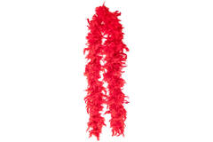 Costume Accessory Deluxe Feather Boa Red One Size