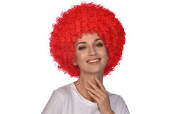 Costume Accessory Afro Wig Red One Size
