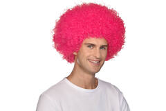 Costume Accessory Afro Wig Pink One Size