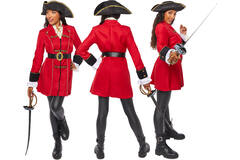 Womens Costume Captain Pirate Ladies Small