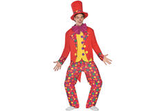 Mens Costume Colourful Clown S