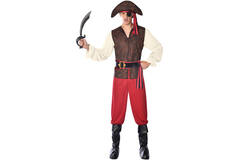 Mens Costume High Seas Pirate L