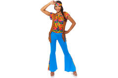 Womens Costume HIppie Party Girl Medium