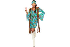 Womens Costume Peace Party Hippie Small
