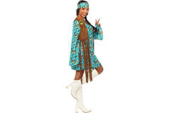 Womens Costume Peace Party Hippie Small