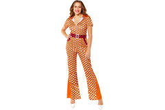 Womens Costume 70's Jumpsuit Medium