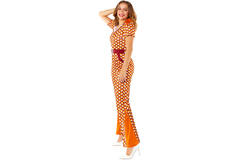 Womens Costume 70's Jumpsuit Large