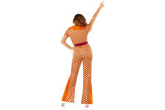 Womens Costume 70's Jumpsuit Large