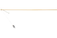 Lantern Stick with LED Light Wood 50 cm