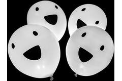 4 Latex Balloons Clear LED Ghost 27.5 cm / 11"