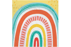 16 Napkins Retro Rainbow 33 x 33 cm
