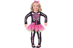 Child Costume Fancy Bones Skeleton 6-8 Years