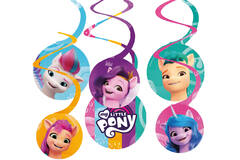 6 Swirl Decorations My Little Pony Paper