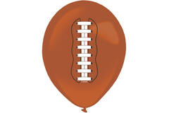 6 Latex Balloons Touchdown! One Sided Print 27.5 cm / 11"