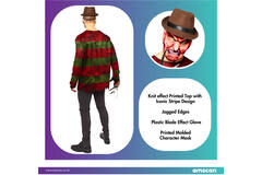 Adult Costume Freddy Kruger Size XL