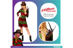 Adult Costume Freddy Kruger Ladies Size M/L