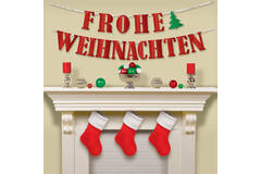 Letter Banner Frohe Weihnachten Paper 365 x 18 cm