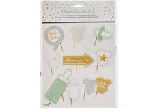 Photo Booth Kit Hello Baby Paper 10 Parts
