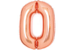 Medium Number 0 ; Foil Balloon N26 Packaged 67 cm x 47 cm