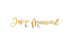 Letter Banner "Just Married" Wedding Paper 91.5 cm